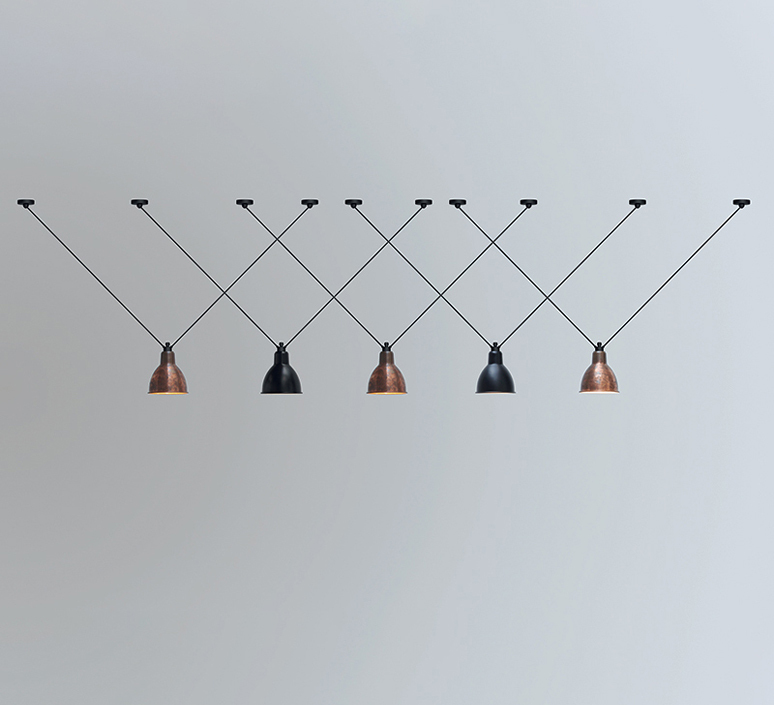 Les acrobates de gras n 323 bernard albin gras suspension pendant light  dcw 323 sha l round black  design signed nedgis 103167 product