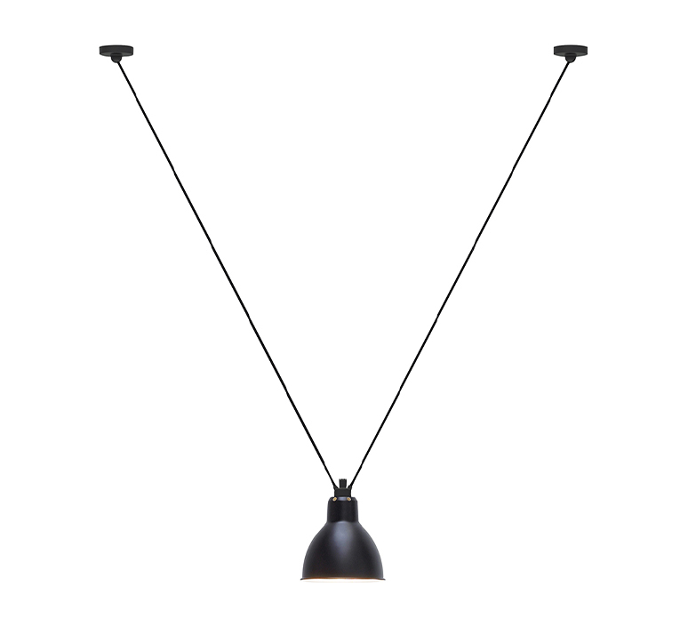 Les acrobates de gras n 323 bernard albin gras suspension pendant light  dcw 323 sha l round black  design signed nedgis 103168 product