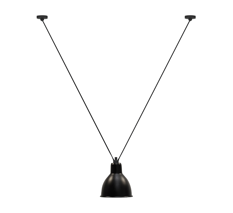 Les acrobates de gras n 323 bernard albin gras suspension pendant light  dcw 323 sha xl in round black  design signed nedgis 103397 product