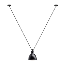 Les acrobates de gras n 323 bernard albin gras suspension pendant light  dcw 323 sha l round black copper inside  design signed nedgis 103148 thumb