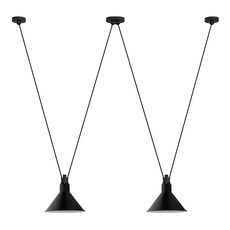 Les acrobates de gras n 324 bernard albin gras suspension pendant light  dcw 324  2 sha l conic black  design signed nedgis 103482 thumb