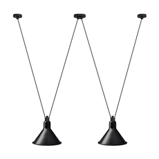 Les acrobates de gras n 324 bernard albin gras suspension pendant light  dcw n 324 sha xl in conic black  design signed nedgis 103712 thumb