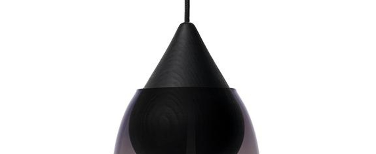 banner-image Suspension liuku avec abat jour verre colore bois noir o19 5cm h40 5cm mater normal