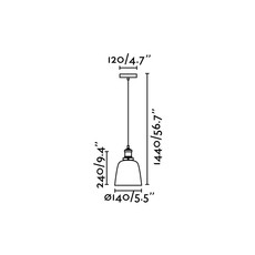 Liz 2 estudi ribaudi suspension pendant light  faro 65080  design signed 53025 thumb