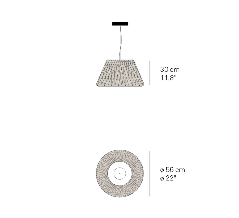 Lola sm ray power suspension pendant light  lzf  lola sm led dim0 10v 20  design signed nedgis 70743 product