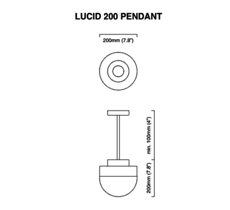 Lucid 200 michael verheyden suspension pendant light  cto lighting cto 01 111 0001  design signed 48315 product