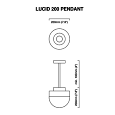 Lucid 200 michael verheyden suspension pendant light  cto lighting cto 01 111 0001  design signed 48315 thumb