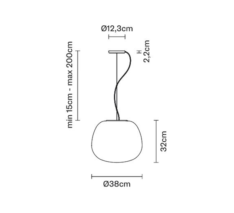 Lumi mochi alberto saggia et valero sommela suspension pendant light  fabbian f07a3701  design signed nedgis 133680 product