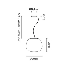 Lumi mochi alberto saggia et valero sommela suspension pendant light  fabbian f07a3701  design signed nedgis 133680 thumb