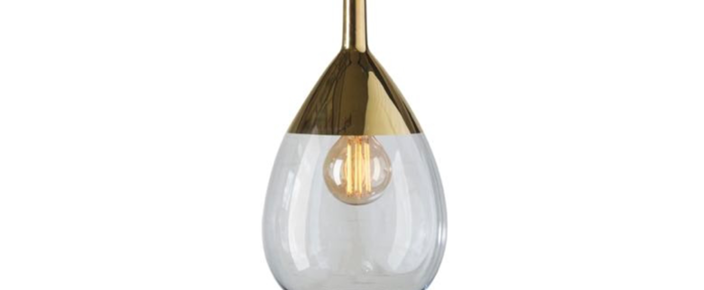 banner-image Suspension lute m bleu topaz or o22cm h49cm ebb and flow normal
