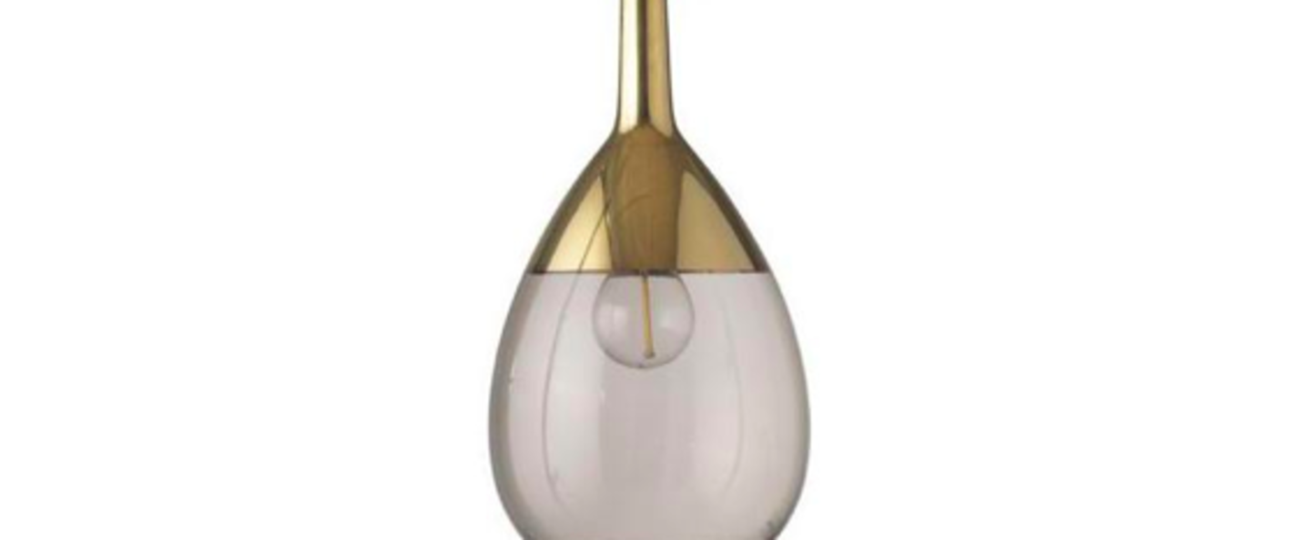 Suspension lute s marron chataigne or o14cm h27cm ebb and flow normal