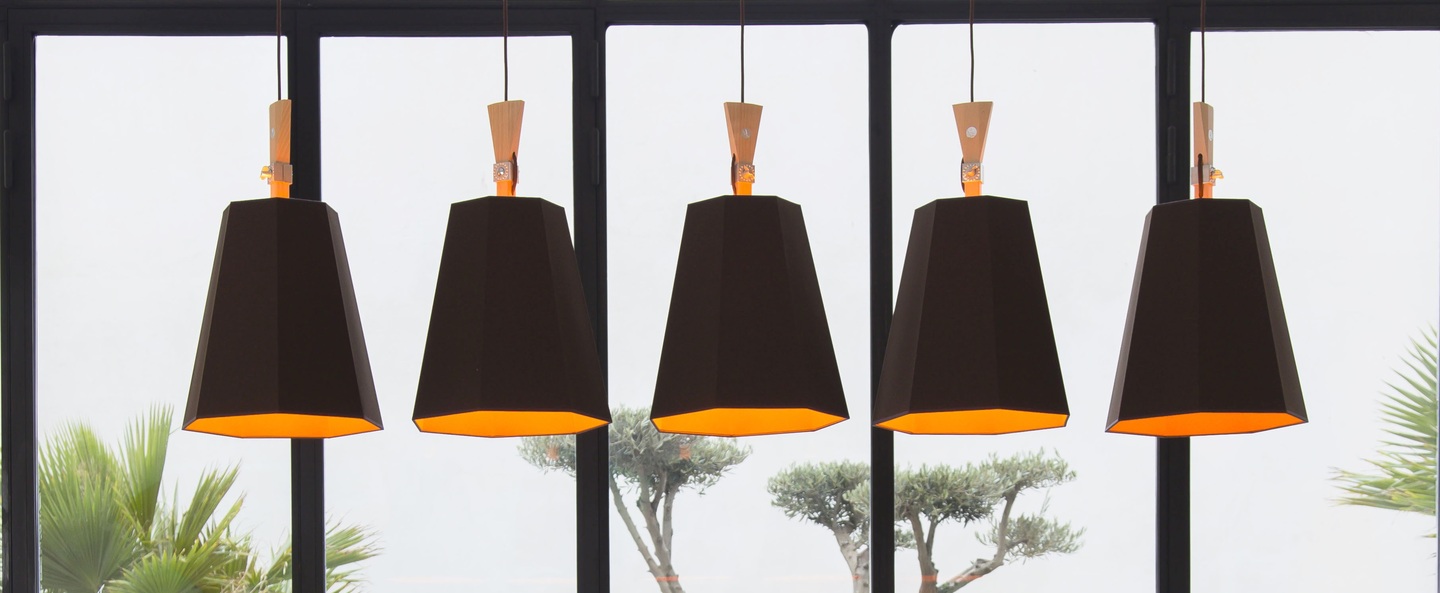 banner-image Suspension luxiole marron orange h42cm designheure normal