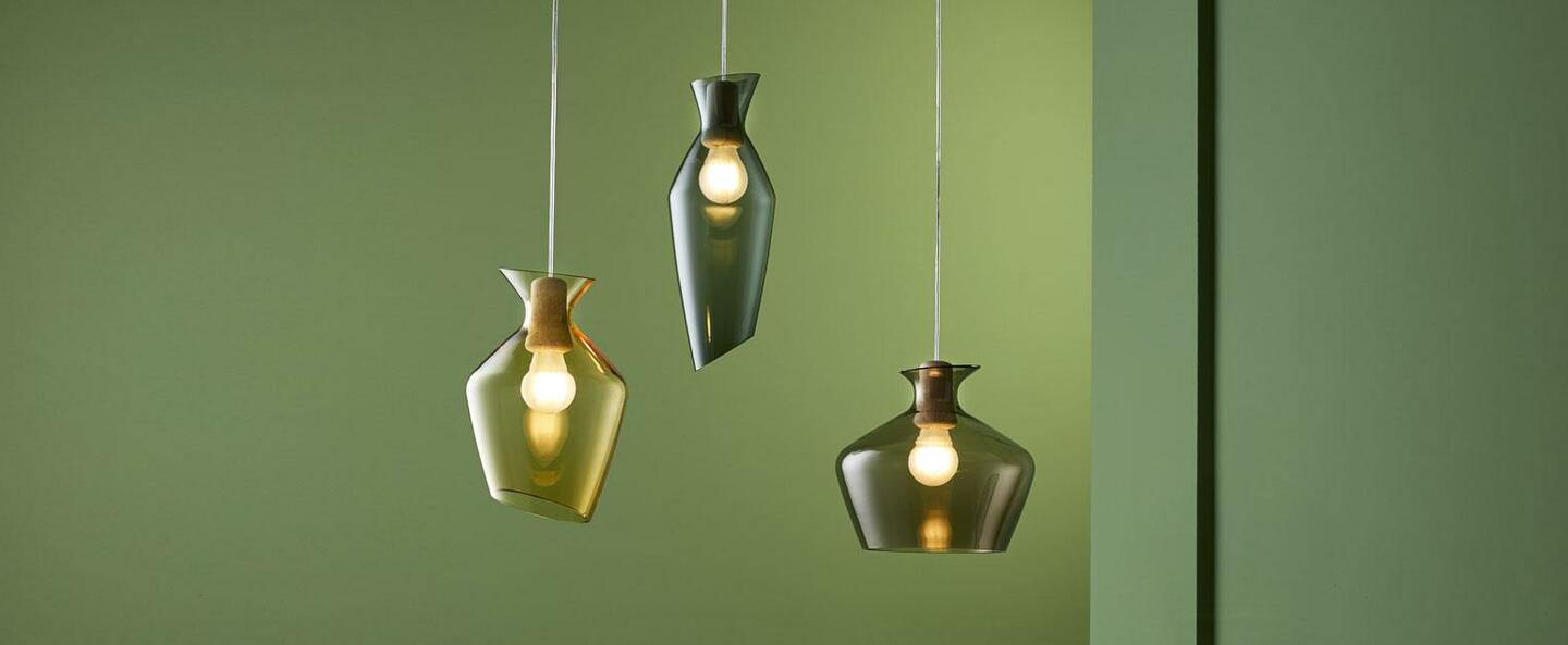 banner-image Suspension malvasia vert led o15cm h41 5cm fabbian normal