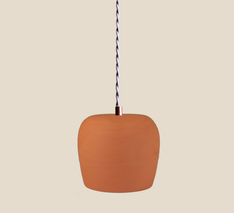 Marcel studio nexel suspension pendant light  nexel 000226 pt  terracotta cable tresse jute  design signed nedgis 179551 product