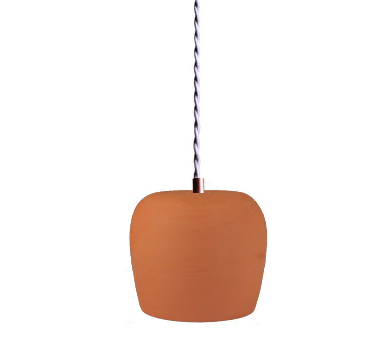 Marcel studio nexel suspension pendant light  nexel 000226 pt  terracotta cable tresse jute  design signed nedgis 179552 product