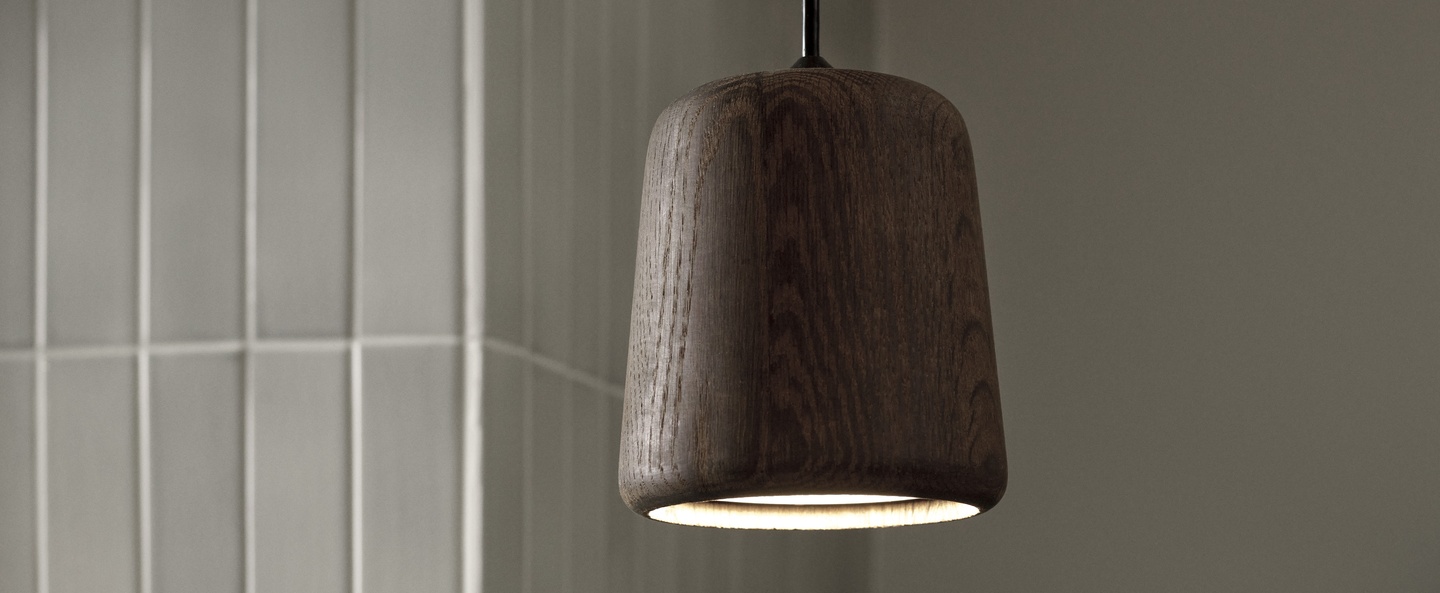 banner-image Suspension material smoked oak bois marron h14cm o 13 cm new works normal