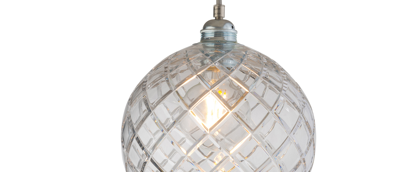 banner-image Suspension medium check crystal rowan 22 transparent argent o22cm h22cm ebb and flow normal