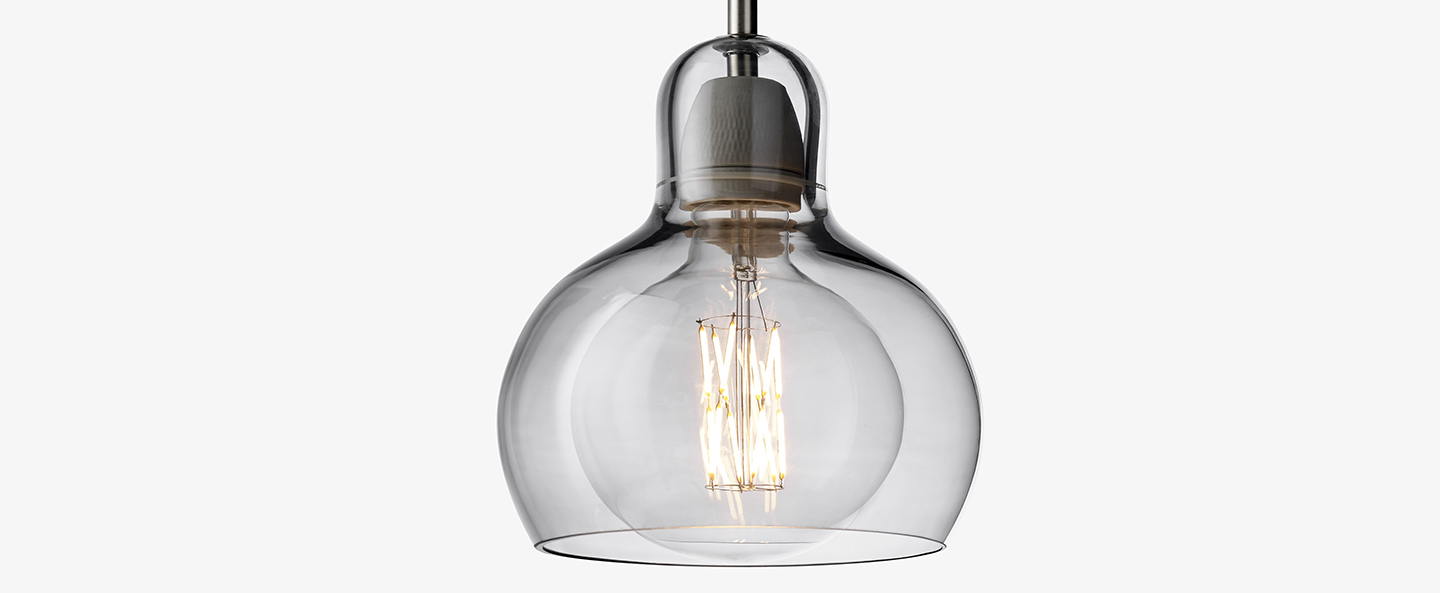 Suspension mega bulb sr2 argent noir o18cm h23cm andtradition normal