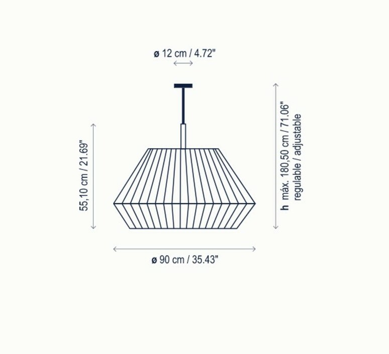 Mei 90 joana bover suspension pendant light  bover 4419905 p491c  design signed nedgis 177561 product