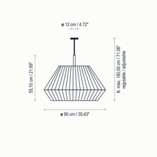 Mei 90 joana bover suspension pendant light  bover 4419905 p491c  design signed nedgis 177561 thumb