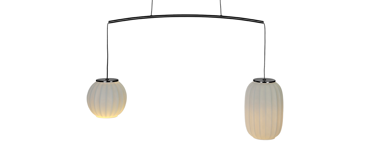 banner-image Suspension mei structure noire abat jour blanc a b l70cm h105cm carpyen normal