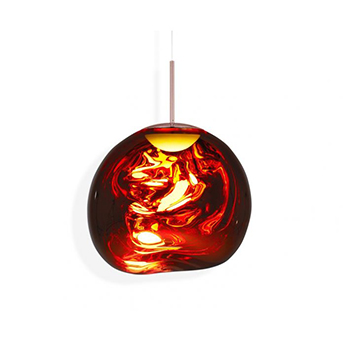 Pendant light, Melt, copper, LED, 3000K, 800lm, Ø50cm, H50cm - Tom
