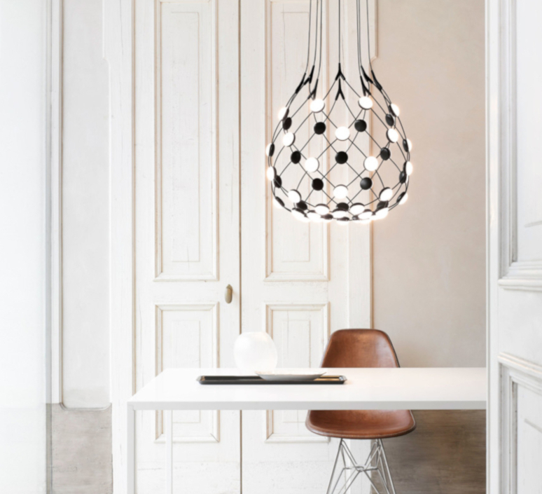 Mesh d86c55 francisco gomez paz suspension pendant light  luceplan 1d860c550001  design signed 54797 product