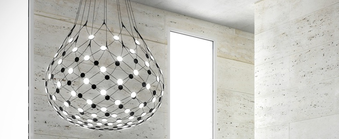 banner-image Suspension mesh d86n noir led 2700k 3252lm o100cm h90cm 4m luceplan normal