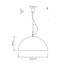 Mezza luna 1 ociluman suspension pendant light  in es artdesign in es0501bl o  design signed nedgis 116969 thumb