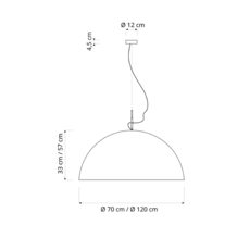 Mezza luna 1 lavagna  suspension pendant light  in es artdesign in es05010l b  design signed 38673 thumb