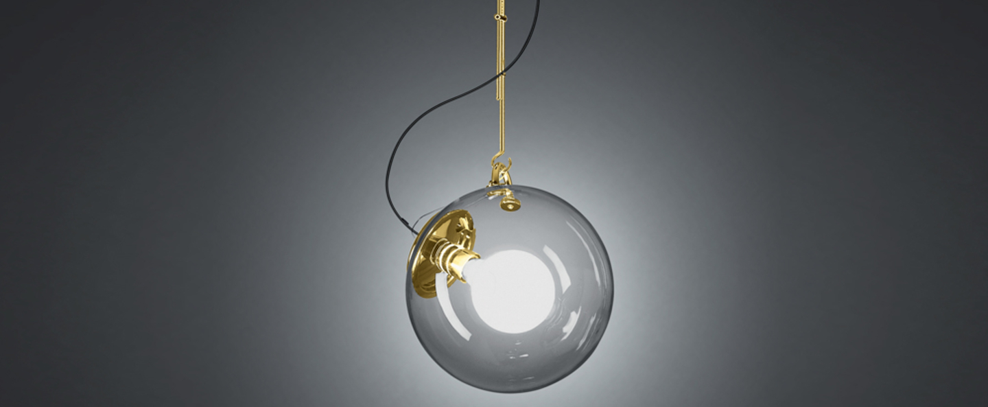 banner-image Suspension miconos dore satine o30cm h30cm artemide normal