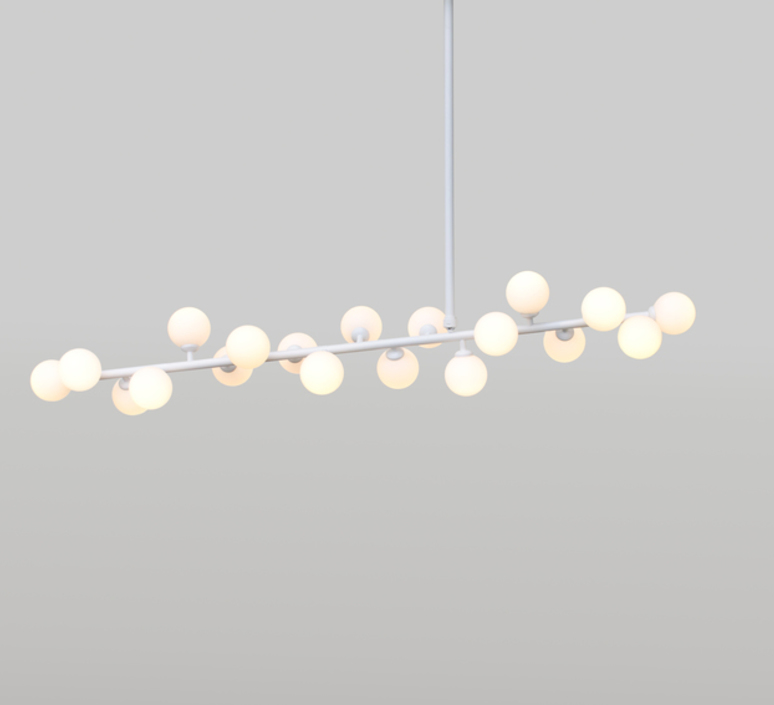 Mimosa gwendolyn et guillane kerschbaumer suspension pendant light  atelier areti mimosa ceiling white  design signed 44070 product