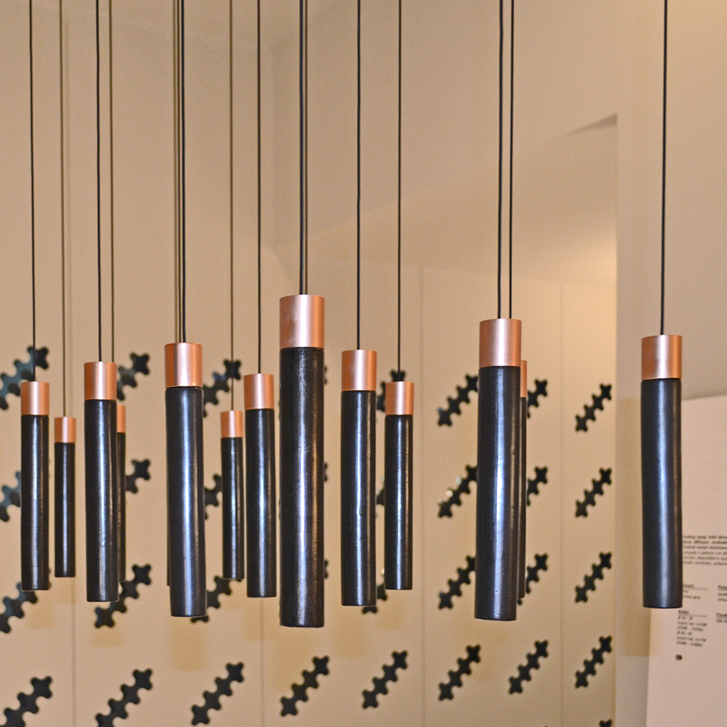 Suspension, MINIMAL, cuivre, LED, 2700K, 410lm, Ø3,5cm, H25,5cm