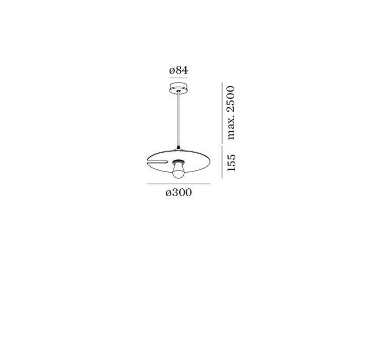 Mirro suspended 1 0 13 9 design suspension pendant light  wever et ducre  6341e8nb0  design signed nedgis 67371 product