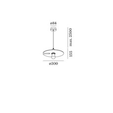 Mirro suspended 1 0 13 9 design suspension pendant light  wever et ducre  6341e8nb0  design signed nedgis 67371 thumb