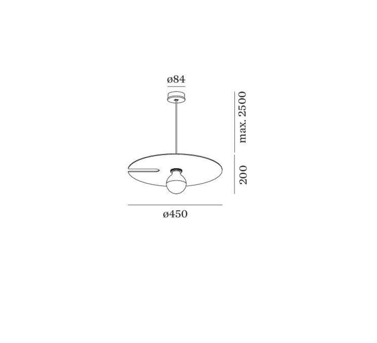 Mirro suspended 2 0 13 9 design suspension pendant light  wever et ducre 6342e8nb0  design signed nedgis 67377 product