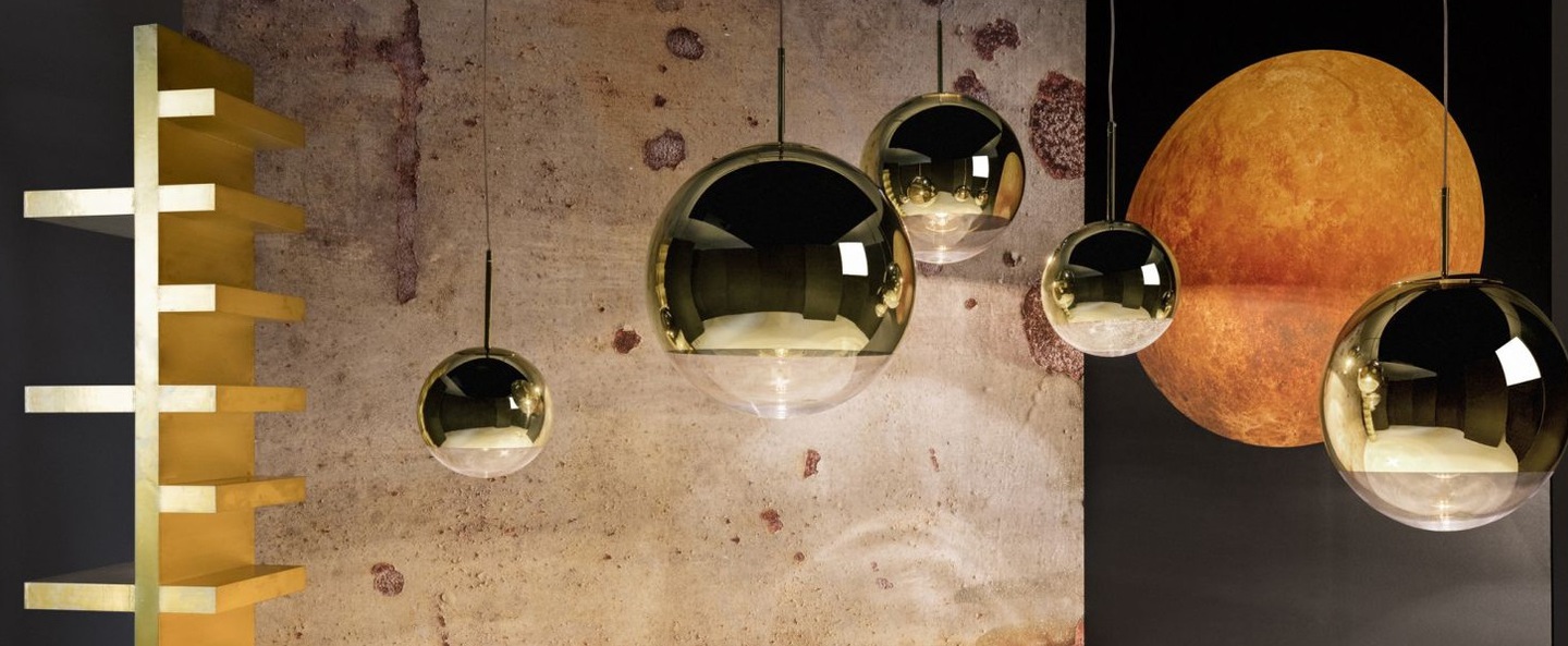 Suspension mirror ball or o25cm h24cm tom dixon normal