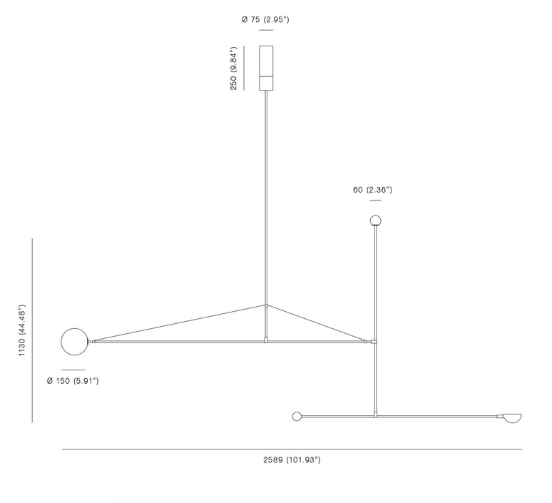 Mobile chandelier 1 michael anastassiades suspension pendant light  anastassiades ma mc1 b  design signed nedgis 147593 product