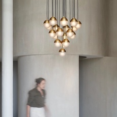 Molecule cluster 19 studio schwung suspension pendant light  schwung b309 lbb frosted  design signed nedgis 149267 thumb