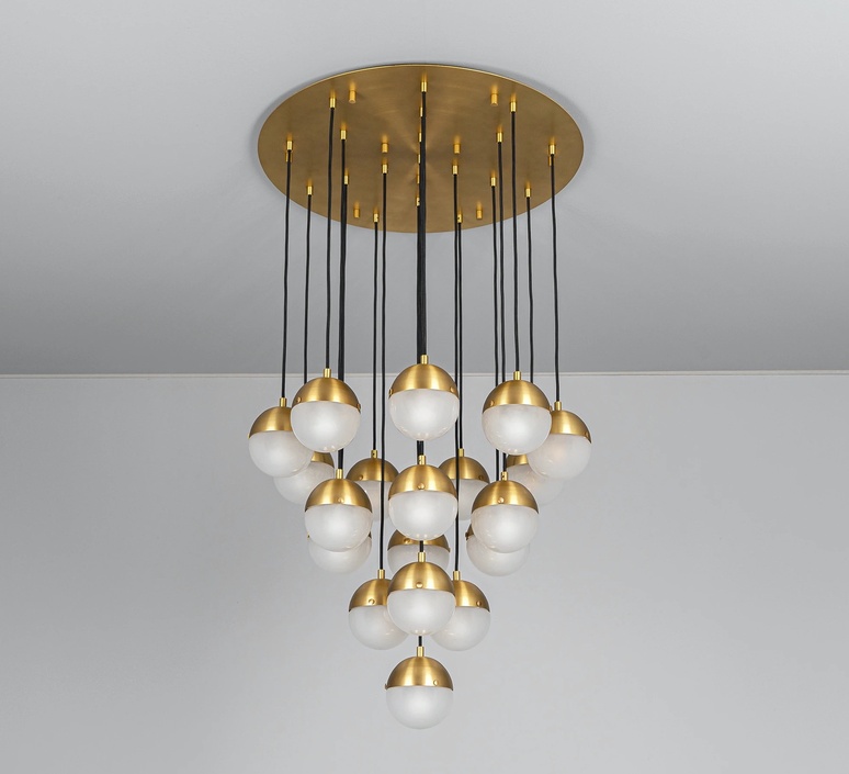 Molecule cluster 19 studio schwung suspension pendant light  schwung b309 lbb frosted  design signed nedgis 149268 product