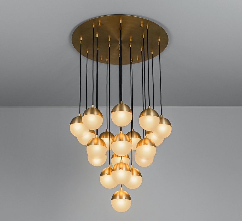 Molecule cluster 19 studio schwung suspension pendant light  schwung b309 lbb frosted  design signed nedgis 149269 product