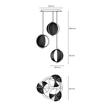 Mondo antonio facco suspension pendant light  oblure afmo2003  design signed 89649 thumb