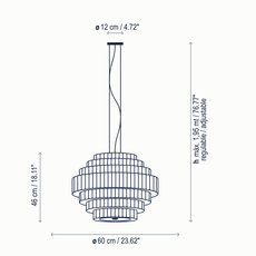 Mos 01 joana bover suspension pendant light  bover 224p617  design signed nedgis 127824 thumb