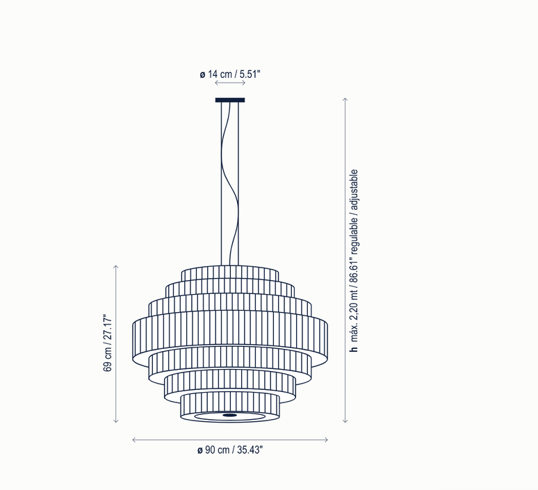 Mos 02 joana bover suspension pendant light  bover 224p622  design signed nedgis 127829 product