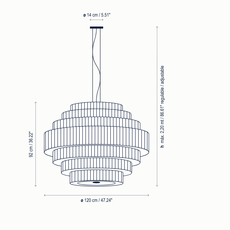 Mos 03 joana bover suspension pendant light  bover 224p621  design signed nedgis 127834 thumb