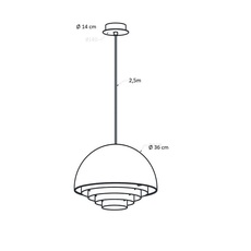 Motown m studio herstal suspension pendant light  herstal hb06007350020  design signed nedgis 167893 thumb