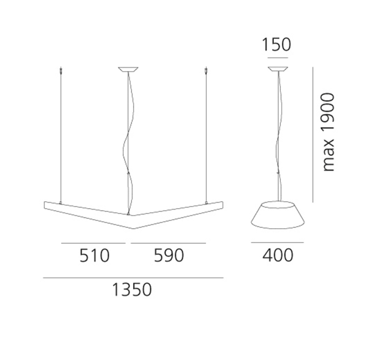 Mouette jean michel wilmotte suspension pendant light  artemide ak00200  design signed nedgis 135742 product