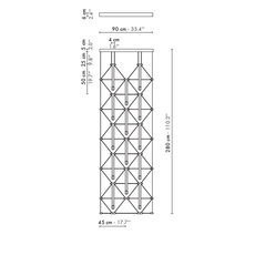 Mozaik 2x5 davide oppizzi suspension pendant light  designheure pa2x5moz14ab  design signed nedgis 130060 thumb