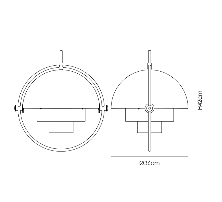 Multi lite louis weisdorf suspension pendant light  gubi 10014459  design signed nedgis 133401 product