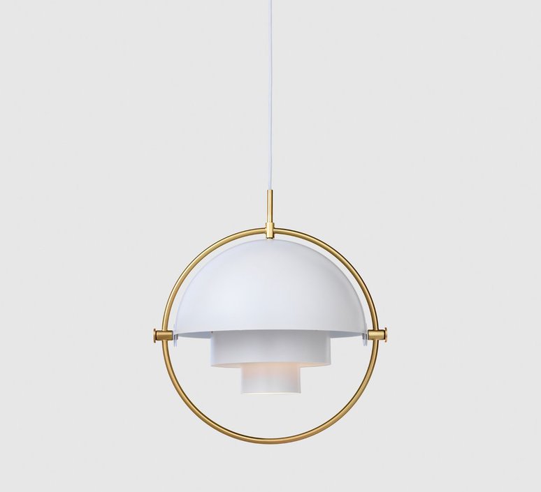 Multi lite pendant brass white  suspension pendant light  gubi 007 03132  design signed 39544 product